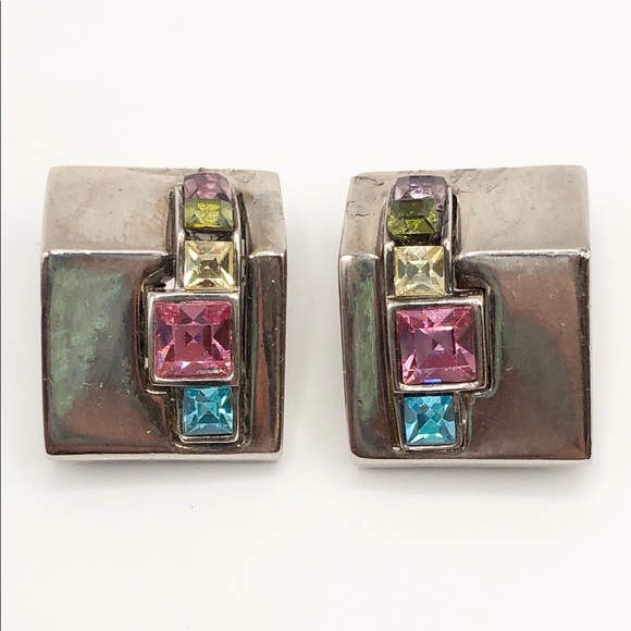 Vintage Givenchy Rhinestone Haute Couture Earrings - Picture 4 of 9